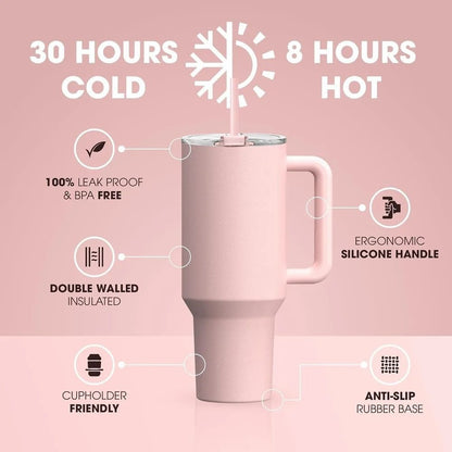 Premium Stainless Steel Tumbler Bottle – Hot & Cold Insulated